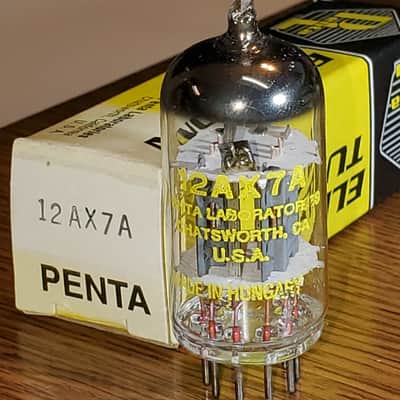 12AX7A/ECC83 Tungsram "Penta Lab" NOS/NIB MaxiPreamp2/TV7 tested image 1