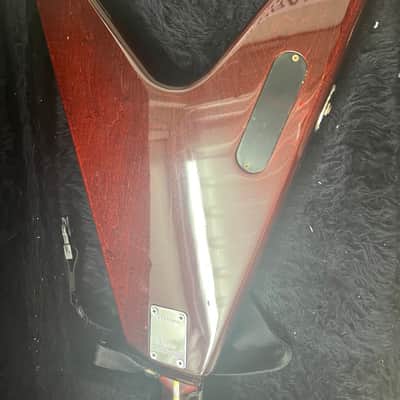 Kramer *Rare 1 of 25* Aluminum Neck V Guitar 80s Red Mahogany image 9