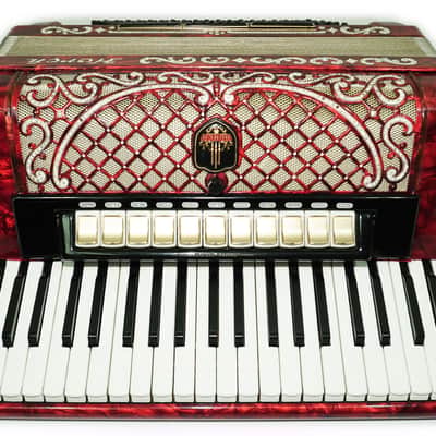 Full Size Horch DeLuxe Accordion 120 Bass, Original Concert Piano Accordion, made in Germany, New Straps and Soft Bag for Gift, 2719 image 8