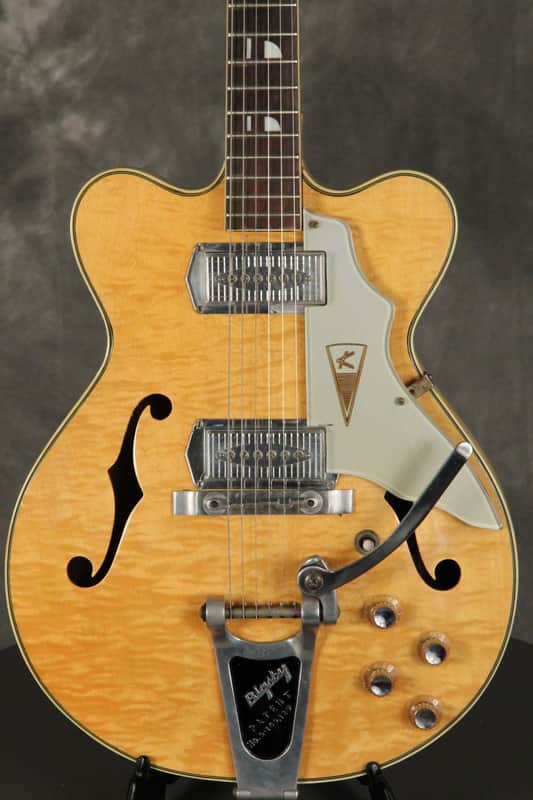 Kay Jazz II w/Barney Kessel Kleenex pickups 1960s Blonde image 1