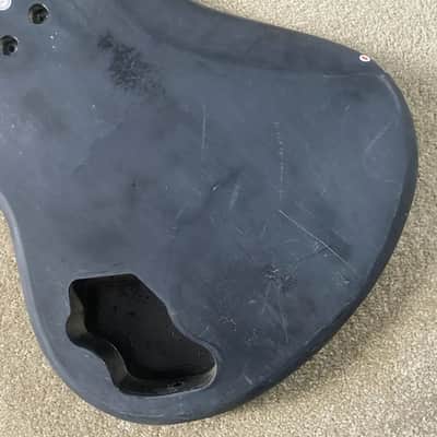 Black 4 String Electric Bass Basswood Body image 13