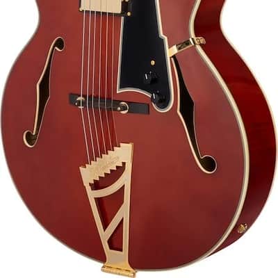 D'Angelico Excel EXL-1 Hollowbody Electric Guitar - Walnut Stain Limited Rare (already changed) image 4