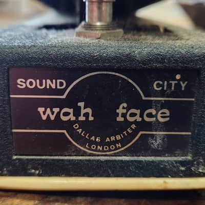 Dallas Arbiter Sound City Fuzz Wah Face 1969 Black/Chrome Red