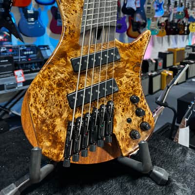 Immagine Ibanez EHB Ergonomic Headless 6-string Multi-scale Antique Brown Stained Low Gloss Auth Dealer! 744 GET PLEK’D! - 5
