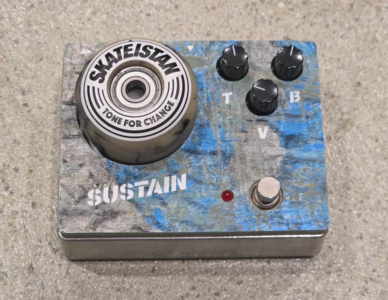 Tone For Change "Skatedeck" Fuzz Pedal for Skateistan Charity 2019 - Graphic