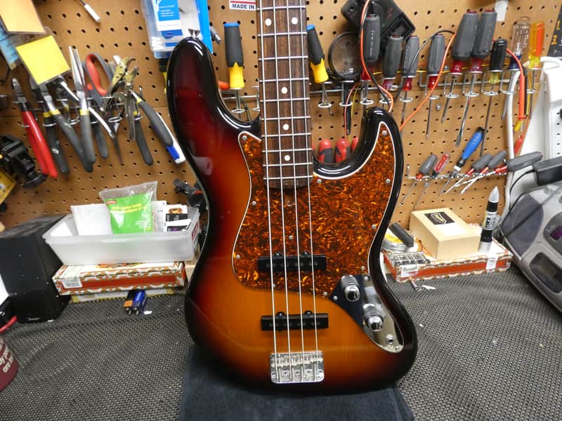 Wilkins Jazz Bass Stack Knob Traditional 2015 - Sunburst image 1