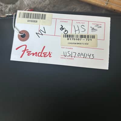 Fender Limited Edition Exotic Collection Malaysian Blackwood Telecaster 90 2017 - Gloss Natural image 13