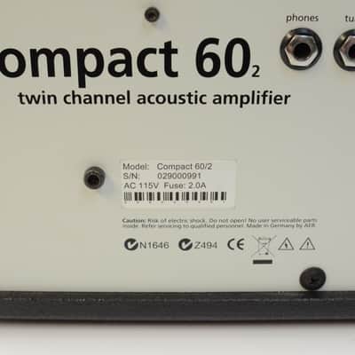 AER Compact 60/2 60 Watt 1x8 Acoustic Guitar Combo Amplifier image 10