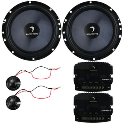 Diamond Audio DE65C 6.5" 60W RMS Elite Series 2-Way Component Speaker System image 1