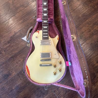 Gibson Les Paul 1958 Custom Shop 58 Historic R8 2017 - Aged ~ Cream Over Flame Top - "Painted-Over" series image 2