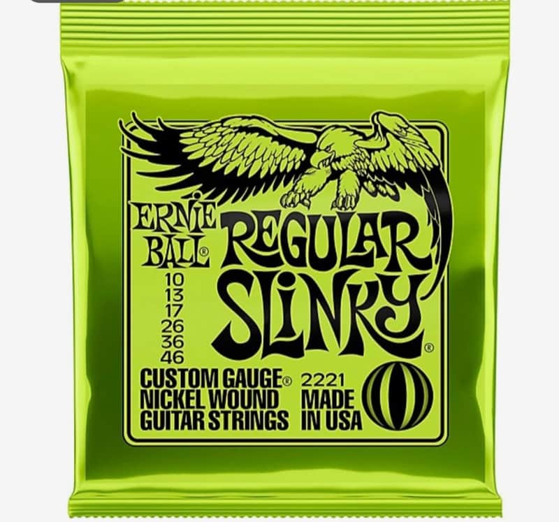 Ernie Ball 2221 Regular Slinky Nickel Electric Guitar Strings (10-46) 2010s - Silver image 1