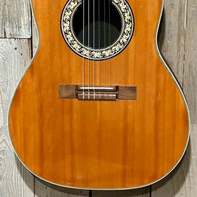 Rare Vintage 1970's Ovation USA 1124-4 Balladeer Acoustic Classical Guitar, image 4