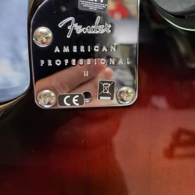Video Demo 2022 Fender American Professional II Sunburst COA New Fender Locking Tuners Tex Mex Pickups New Strings Case Candy Fender Deluxe Hard Shell Case image 10