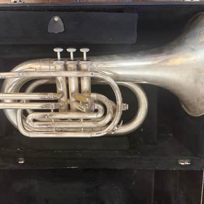 Blessing brand Silver Marching Baritone Horn. Made in USA image 2