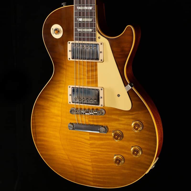 Gibson Custom Shop Willcutt Cavern Collection 1959 Les Paul Standard Murphy Lab Ultra Light Aged Green Lemon Fade Chambered (660) image 1