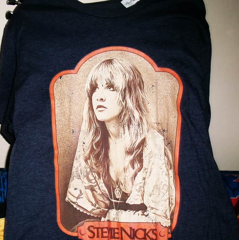 stevie nicks gypsy profile face new xl tee - fleetwood mac mirage dreams rock bella donna image 1