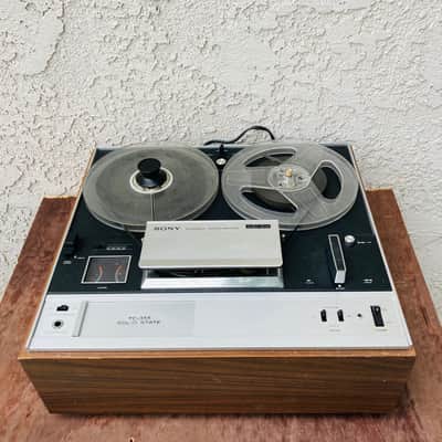 Vintage Sony TC-355 Reel-To-Reel Tape Recorder, Solid State Three Head Recording Gear, AS IS image 2