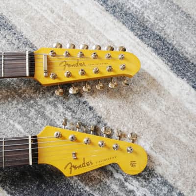 2012 Fender Japan ST-W 3CS 30th Anniversary Double Neck 6/12 String Stratocaster Limited MIJ image 7
