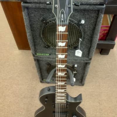 ESP LTD EC-256 with Jatoba Fretboard 2019 - Black Satin with Black Winter Pickup and Hardshell Case image 2