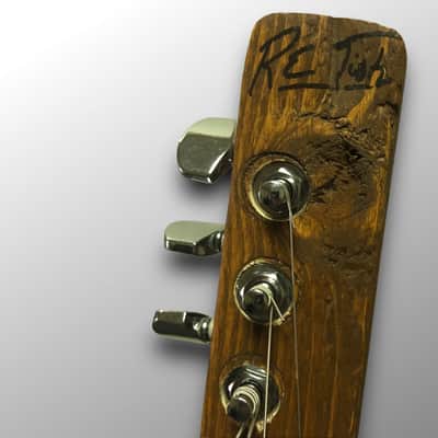Leather Rose 3-String Slide Acoustic/Electric Guitar image 9