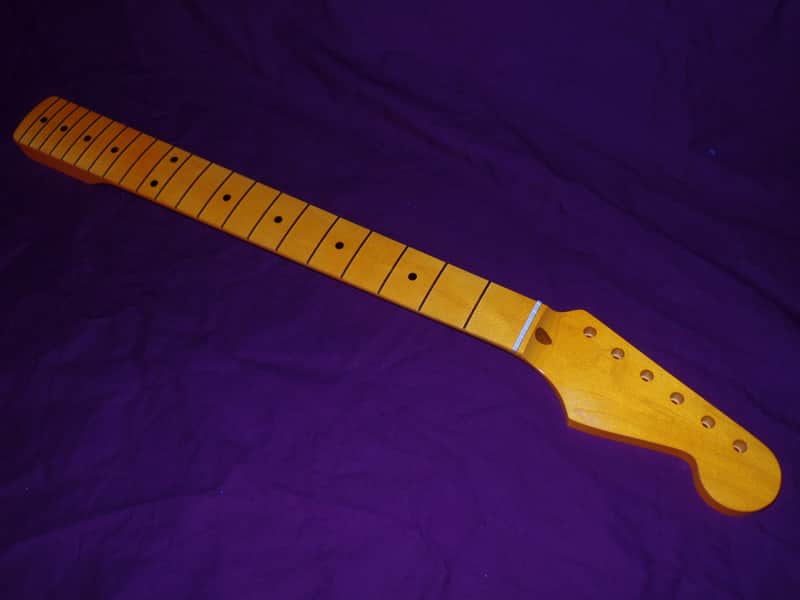 Medium Fret 7.25 Radius C Shape Stratocaster Allparts Fender Licensed Maple neck image 1
