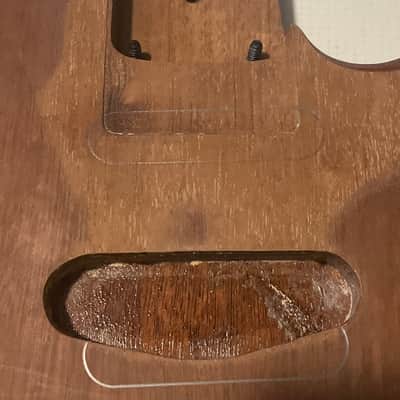 Custom Made 6 String Mahogany Electric Guitar Body 25.5 Scale Length Kahler Ready image 10