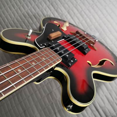 *MINT* 1968-1970 Univox Bass (Japan) - Red Burst image 11