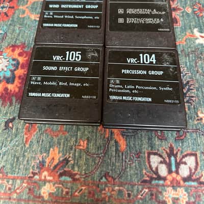 4 (Four) Yamaha DX7 Voice ROM Cartridges - Vintage / Rare