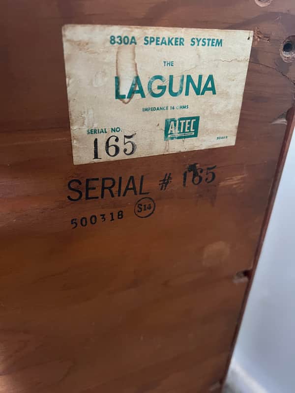 Altec Lagunas 1957-1960 - Mahogany image 1