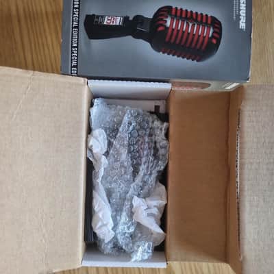 Shure Limited Edition Super 55-BCR Supercardioid Dynamic Microphone 2010 - Black w/ Red Foam image 8