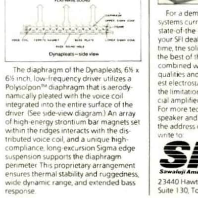 SAWAFUJI DP-12 Dynapleat bass/midrange speakers image 3