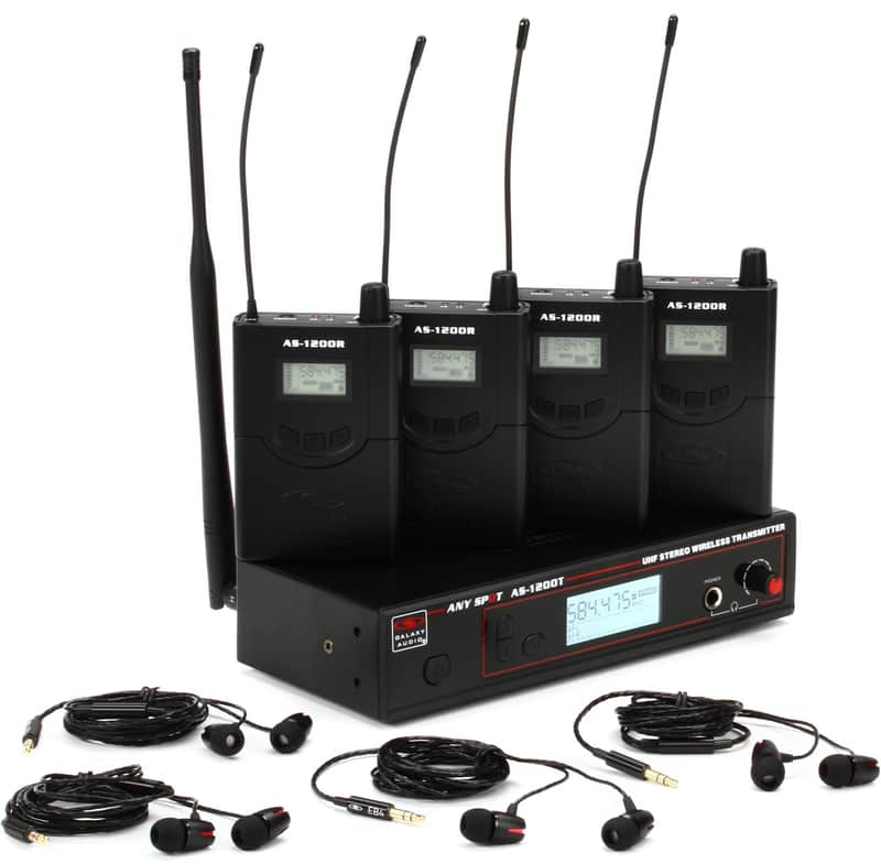Galaxy Audio AS-1200-4D Wireless IEM System - D Band image 1