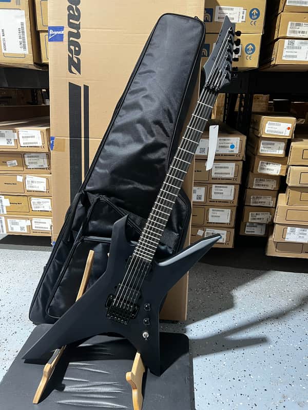 Ibanez Iron Label Xiphos Electric Guitar - Black Flat image 1