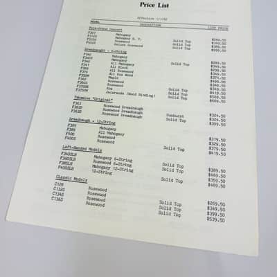 Takamine Dealer Literature Pack 1982 image 4