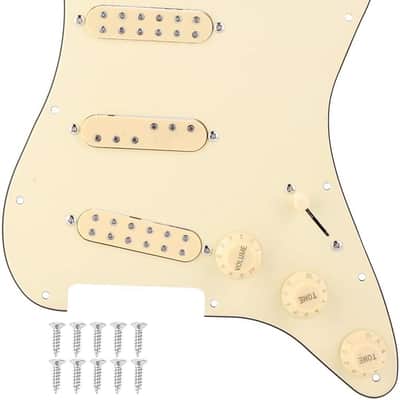 Guitar Pickguard Prewired Loaded Humbuckers Pickguard with Noiseless Pickups Set Compatible with Guitar image 1