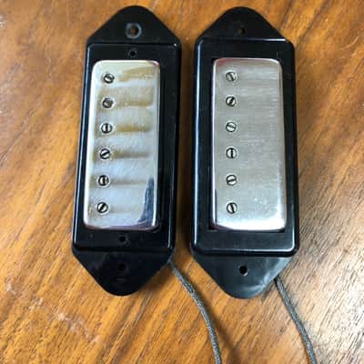 Allparts Dog ear mini humbucker mounting rings 2000's Black image 5