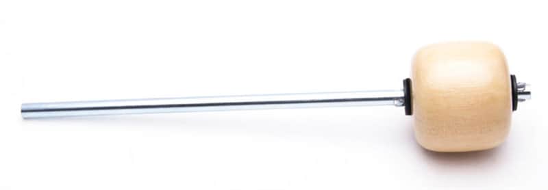 Danmar - 305 - Bass Drum Beater - Maple "Clear" Hard Wood Beater, Chrome Shaft image 1