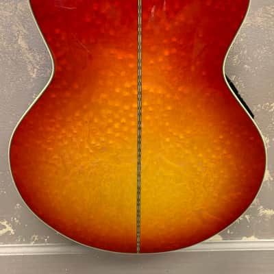 1997 Epiphone PR7E/HS Cherry Sunburst Acoustic-Electric Guitar image 8