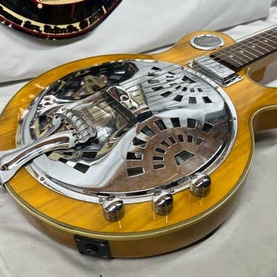 Galveston Singlecut Acoustic Electric Resonator Guitar image 17
