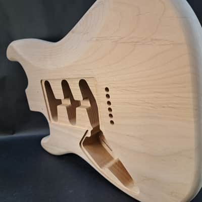 Unfinished Alder SSS Hardtail guitar body - fits Fender Strat Stratocaster necks J2508 image 5