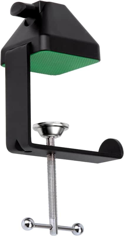 Heavy-Duty Metal Table Mount Clamp, Desk Table Mount C Clamp For Microphone Mic Suspension Boom Scissor Arm with Adjustable Screw, Fits up to 2.48 inches/6.2cm Desktop Thickness image 1