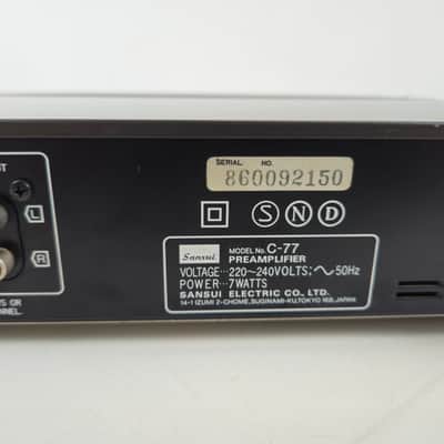 Sansui - C-77 & B-77 – Stereo Preamplifier / Power Amplifier Set - Serviced (B77 Repaired) image 21
