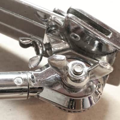 Ludwig (WFL) Snare Drum Stand, Riveted Rubber Feet, Chrome Plated - 1955 / EXCEPTIONAL CONDITION image 10