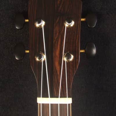 Handmade Soprano Ukulele, Solid Spruce, Hawaiian Koa, Mermaid Inlay, Soft-bag, Bruce Wei UG13-2225 image 8