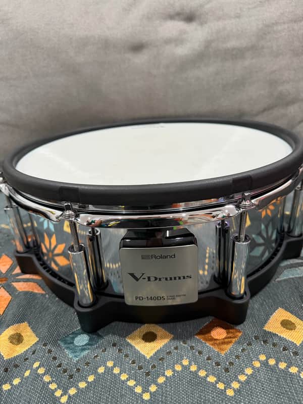 Roland PD-140DS V-Pad 14" Mesh Snare Drum Pad 2010s - Chrome/Black image 1