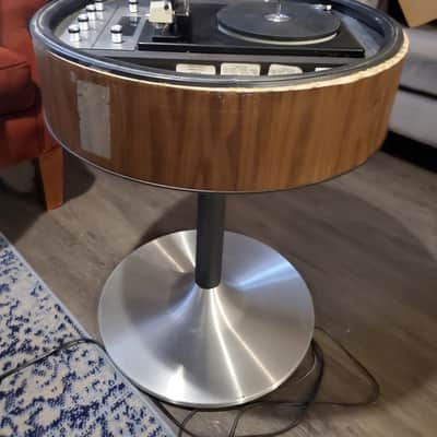 MCM Electrohome Bradford Silvertone Bubble Dome Pedestal Record Player Turntable with Radio image 5