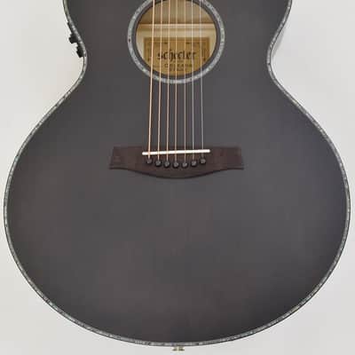 Schecter Orleans Stage-7 String Acoustic Guitar in See Thru Black Satin image 2