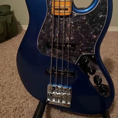 Fender American Ultra Jazz Bass with Maple Fretboard 2019 - Present - Cobra Blue image 2