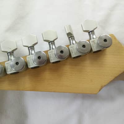 Abel Axe Strat-type body with holes  1994 - 1996 Silver image 6