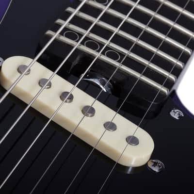 Schecter MV-6 Electric Guitar - Metallic Purple (4200) image 8